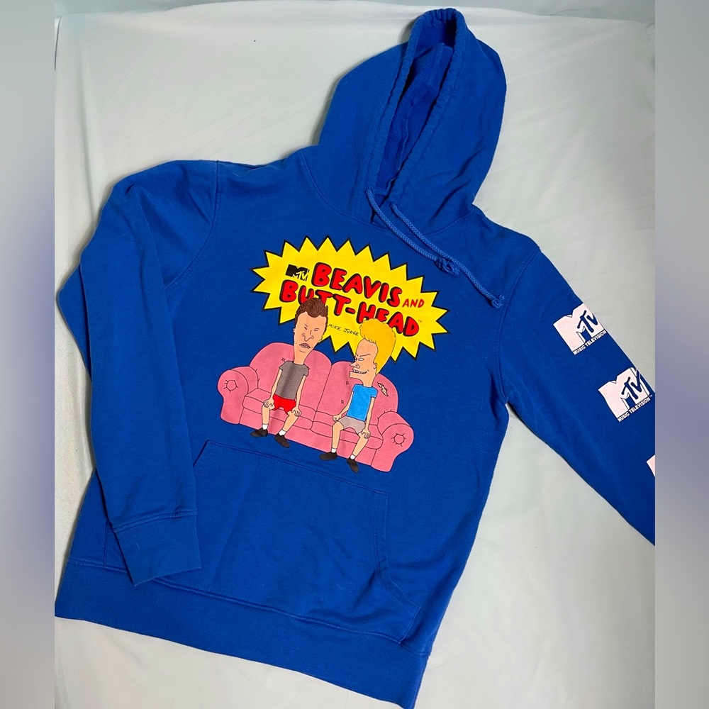 Kick Ass Beavis & Butthead Hooded Sweatshirt, S/M